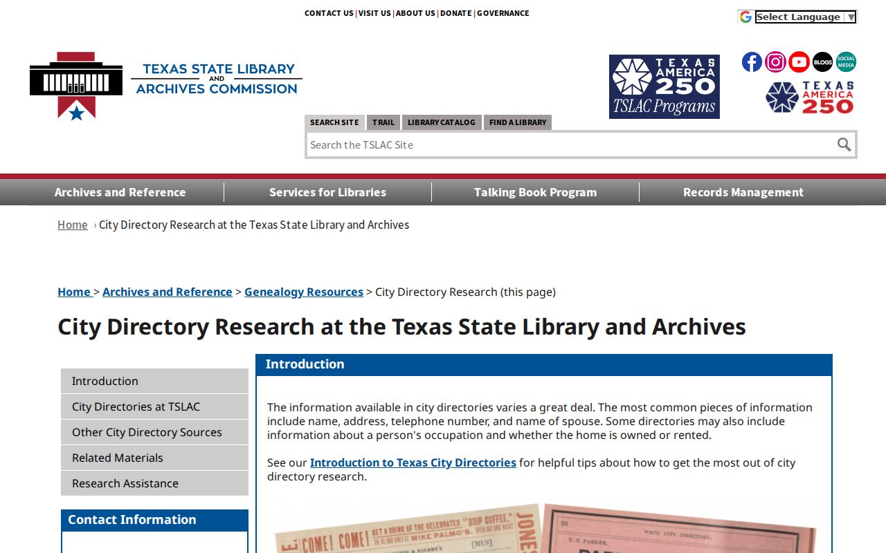 Southlake city directory research guide and access information