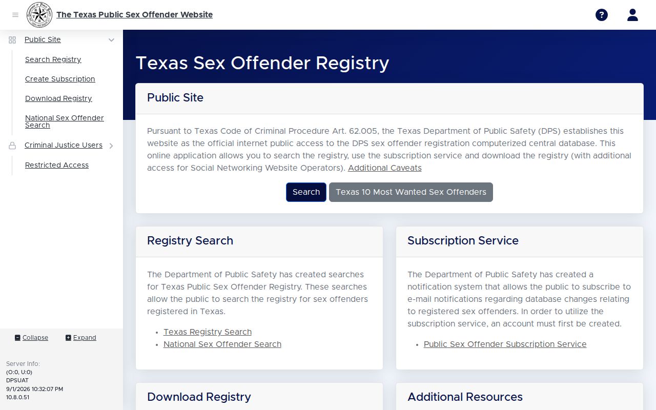 Southlake residents directory Texas DPS criminal history service