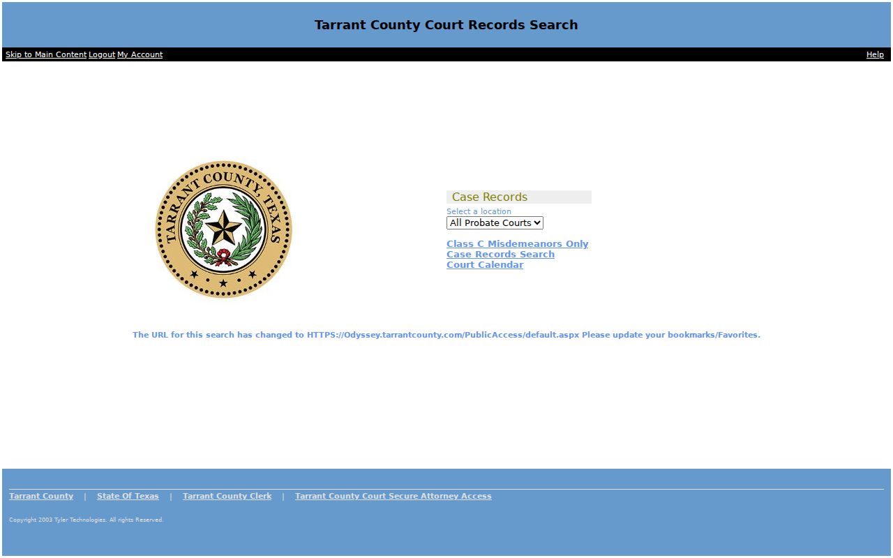 Southlake resident lookup Tarrant Odyssey Public Access court search